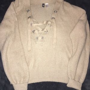 Beige/Tan Sweater Shirt